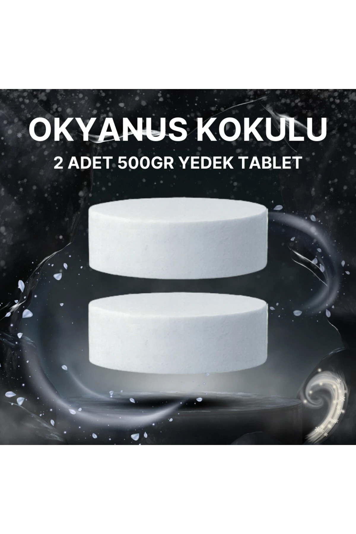 2x500 Gram - Okyanus Kokulu, Nem Alıcı Rutubet Ve Küf Önleyici Yedek Tablet