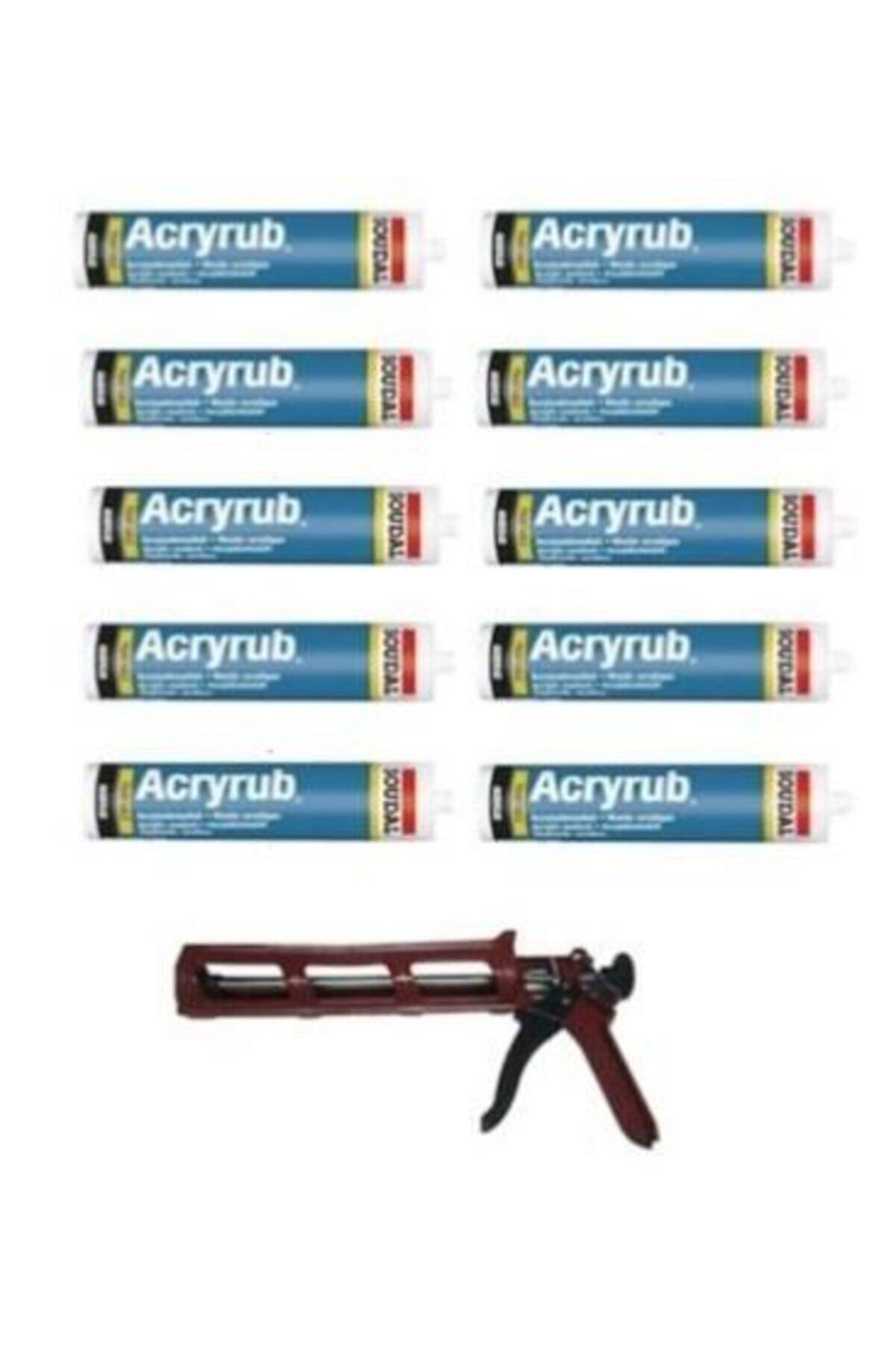 Mastik beyaz 10 Adet ve Silikon Tabancası