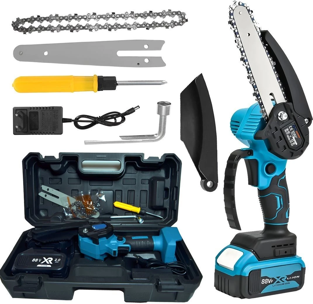 Prohu mmer Professional 88VF 2AH Şarjlı Dal Budama Testeresi (Mavi) PH099