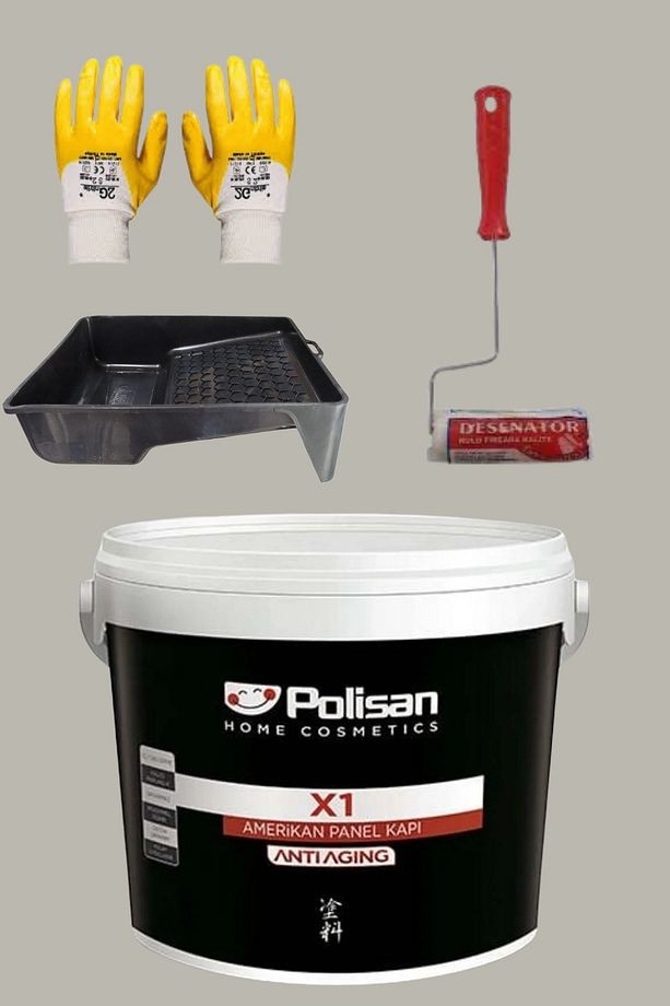 4'Lü Set X1 Kokusuz Panel Kapı Boyası Renk Özlem Amerikan Kapı Boyası 1KG
