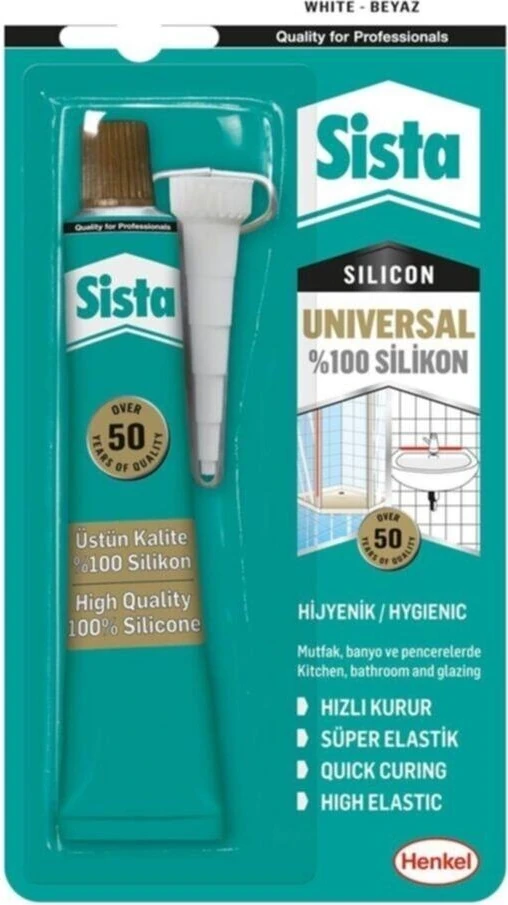 Henkel Sista Universal Silikon Beyaz 50 gr Tutkal