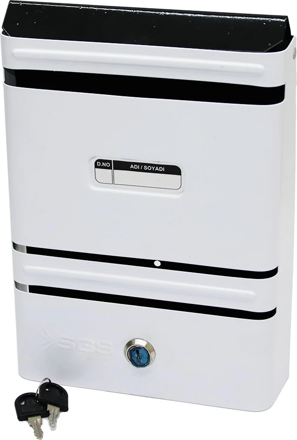 Metal Beyaz Posta Kutusu (4989)