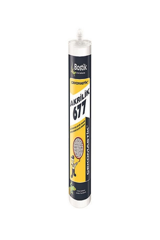 Bostik 677 Silikonize Mastik-Beyaz