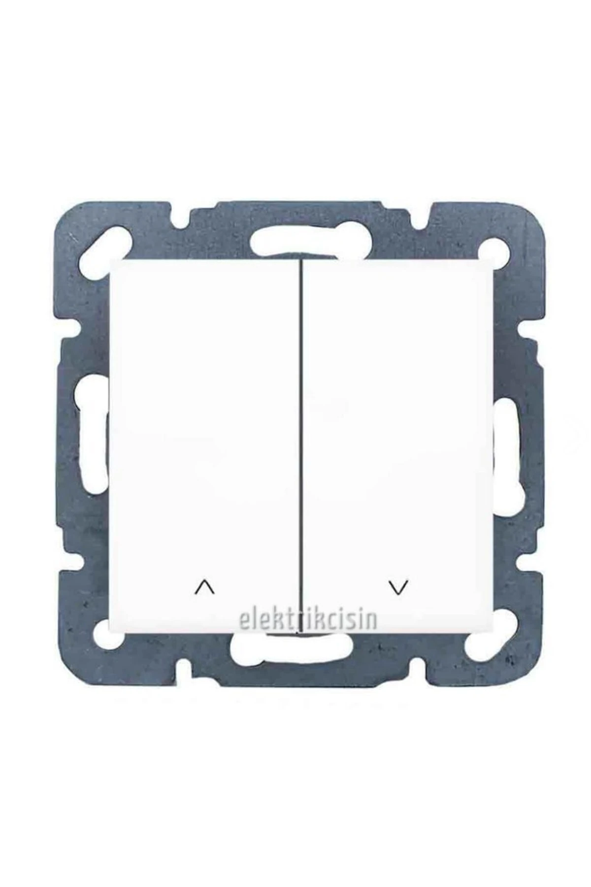 Karre Beyaz Ikili Jaluzi Kumanda Anahtarı (çerçeve Hariç) 1 Adet