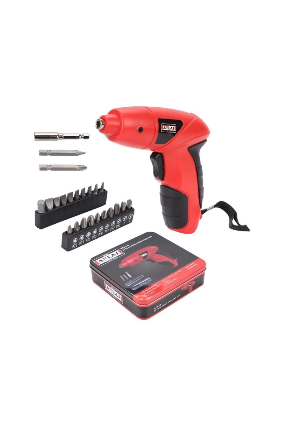 Atb 3.6 Li-ıon Akülü Vidalama 25 Parça (METAL KUTU)