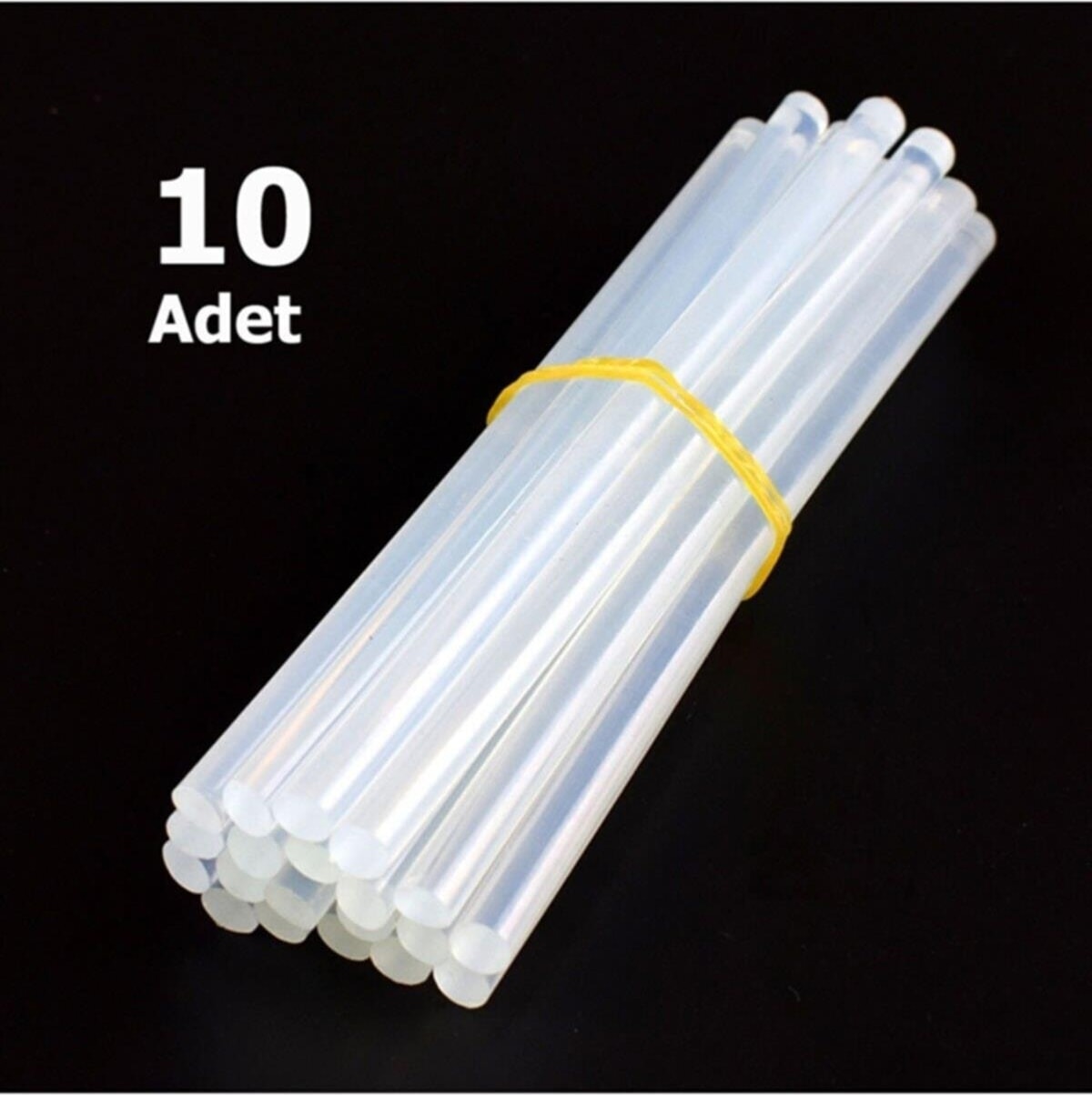 10 Adet, Kalın Silikon, Sıcak Silikon, Şeffaf Mum Silikon, 11 Mm, Sıcak Yapıştırıcı