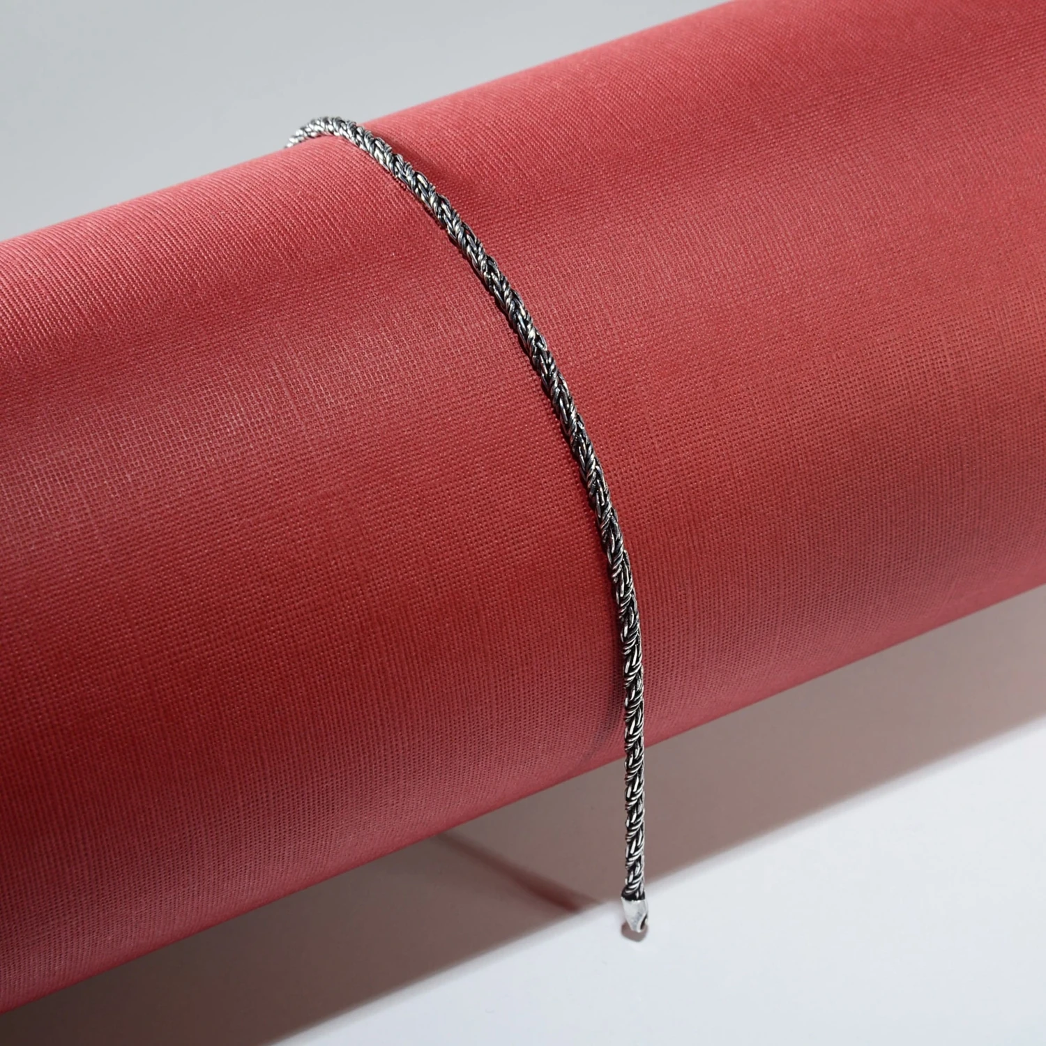 1n Burma Tilki Kuyruğu Gümüş Bileklik