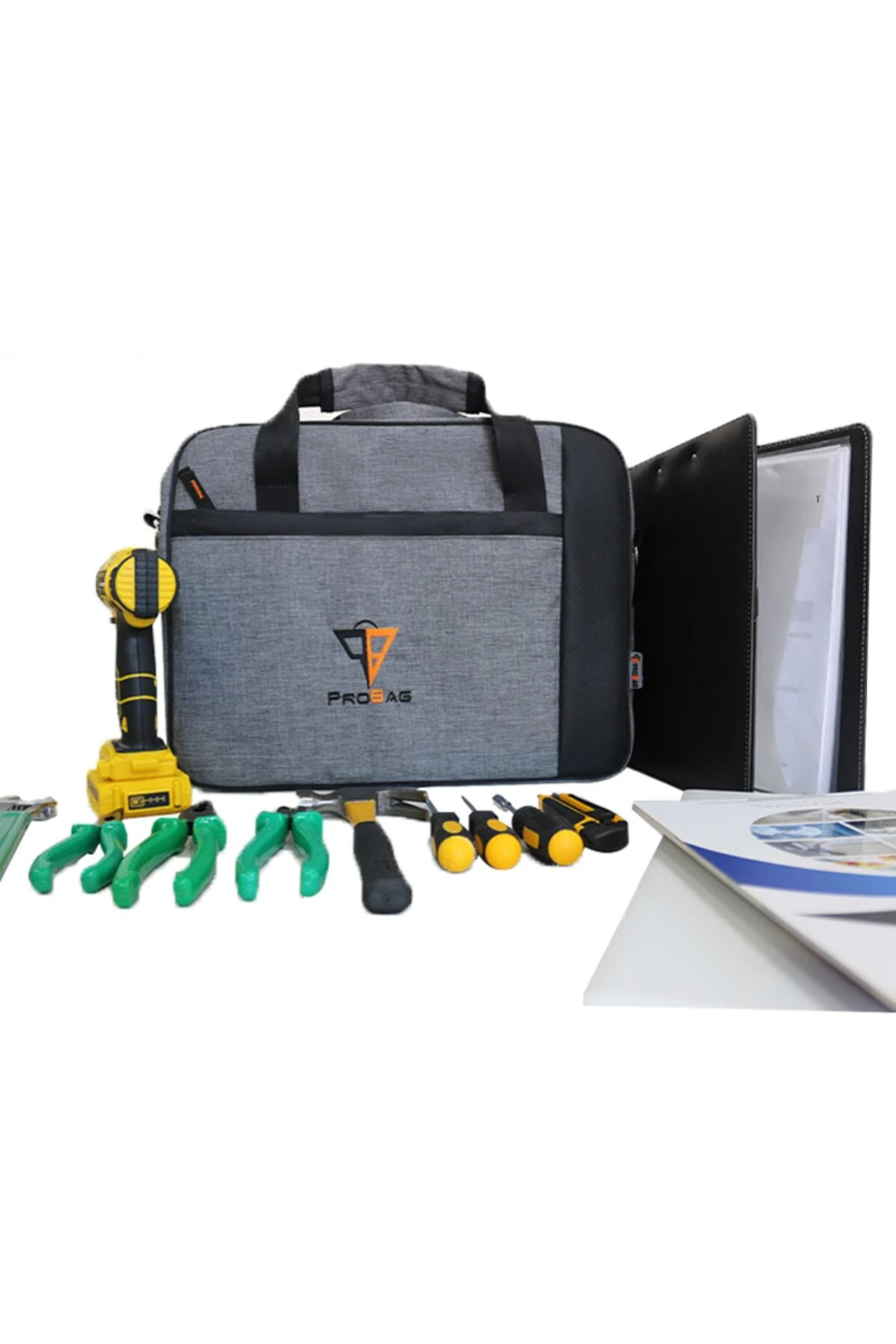 Bilgisayar Ve Alet Çantası - 7 Cep, 19 Bölme, Suya Dayanıklı
