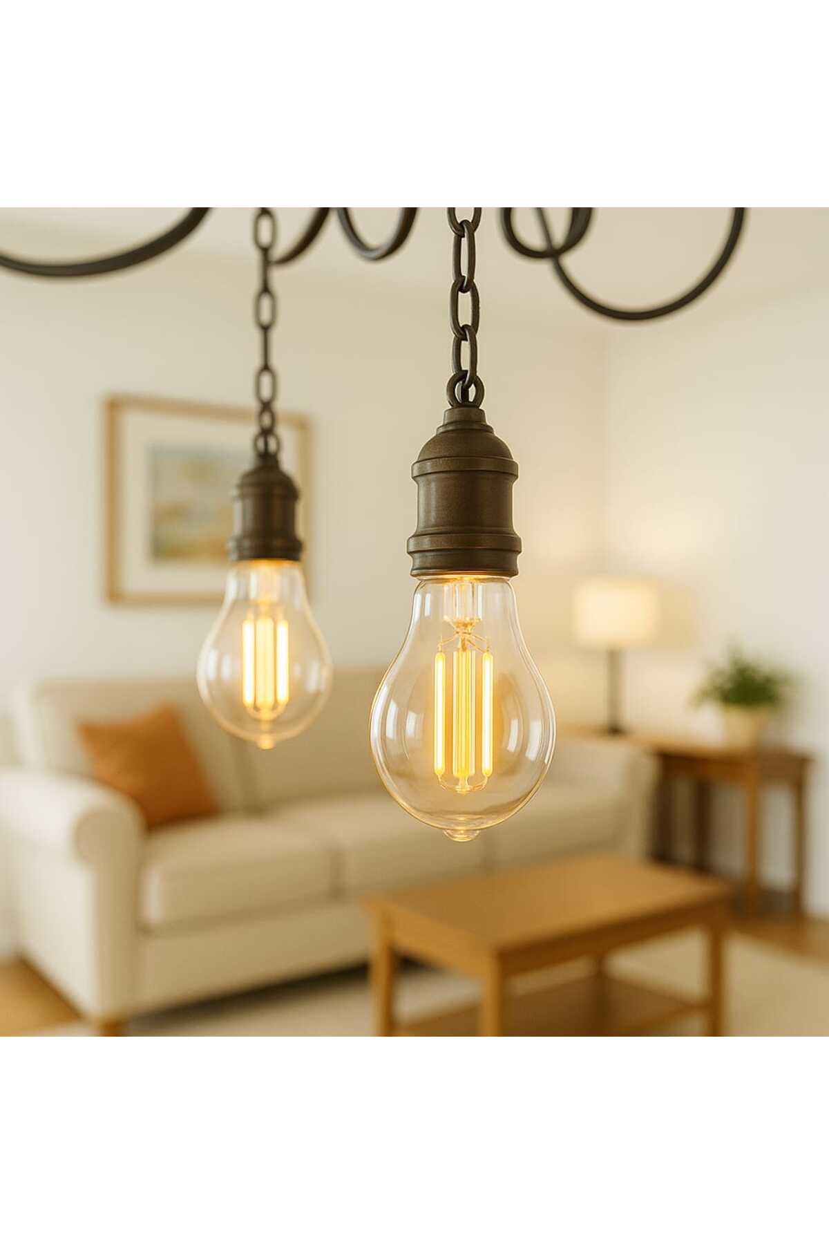 Led Ampul E27 Sarı Işık ( A60 ) Yüksek Işık Gücü