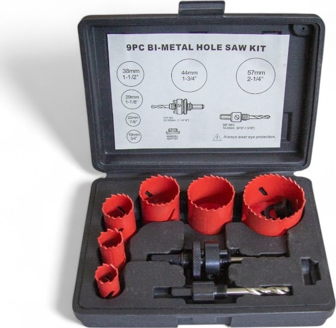 9pcs Bi-Metal Panç Takımı 19-57 mm