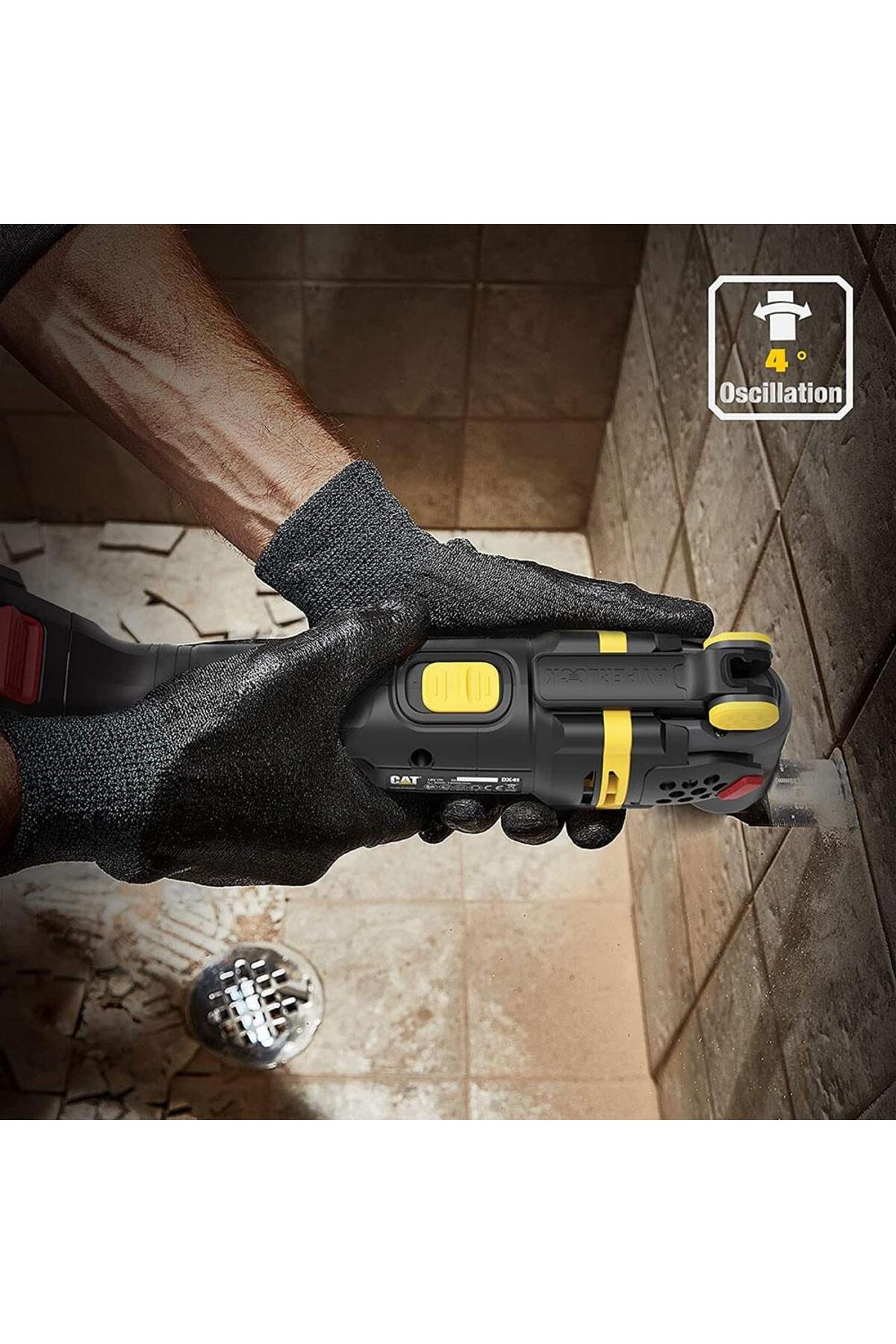 DX41 18Volt/4.0Ah Li-ion Tek Akülü Kömürsüz Profesyonel Çok Amaçlı Devir Ayarlı Raspalama+14 Ade