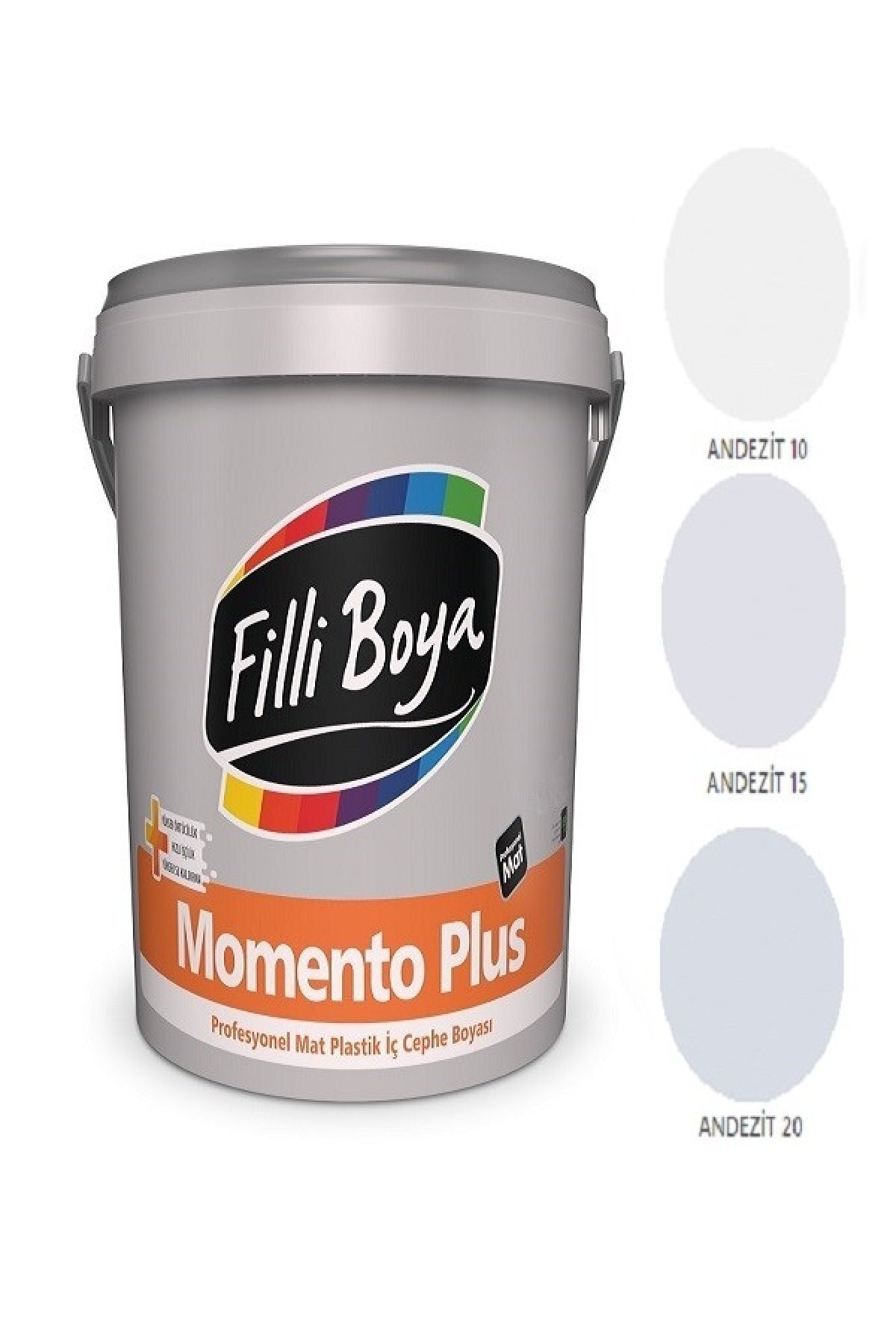 Momento Plus Profesyonel Mat Plastik Iç Cephe Boyası 7.5lt (andezit 15)