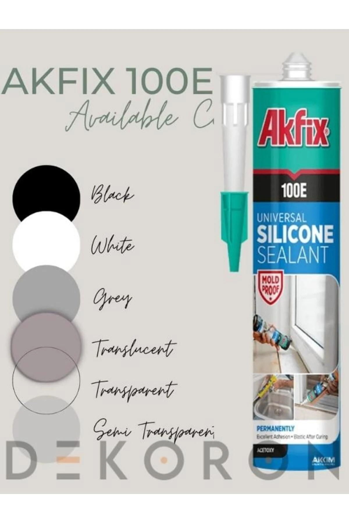 Boyanabilir Akrilik Mastik - 500 gr (Beyaz)