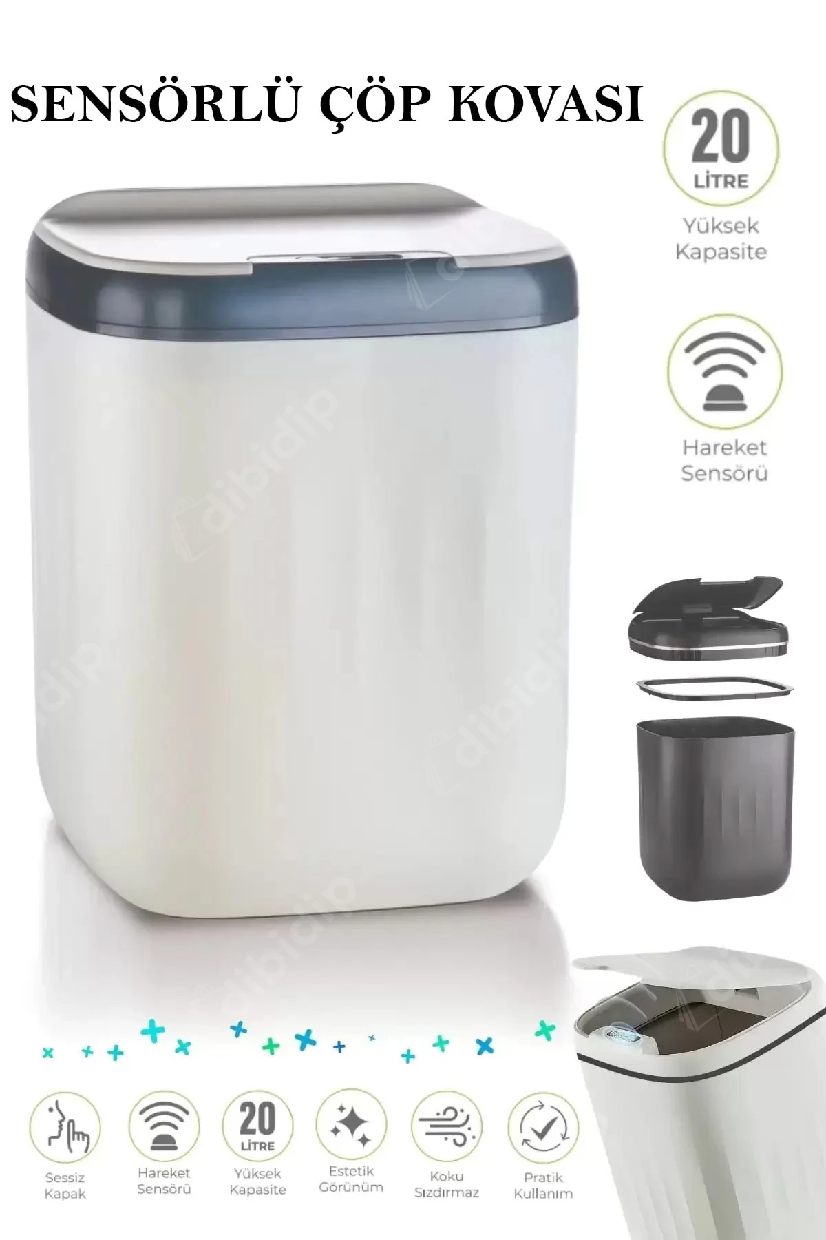 🚫SENSÖRLÜ ÇÖP KOVASI