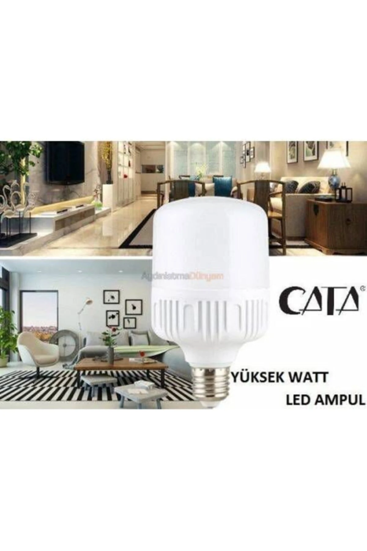 Ct-4328 E27 Duylu 60 Watt Yüksek Wat Led Tasarruflu Ampul Altmış Watt Beyaz