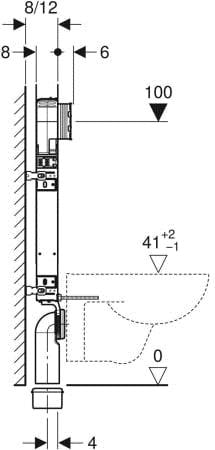 Geberıt Sigma Gömme Rez. Ince Tip 8cm 110.792.00.1 - 110.772.00.1
