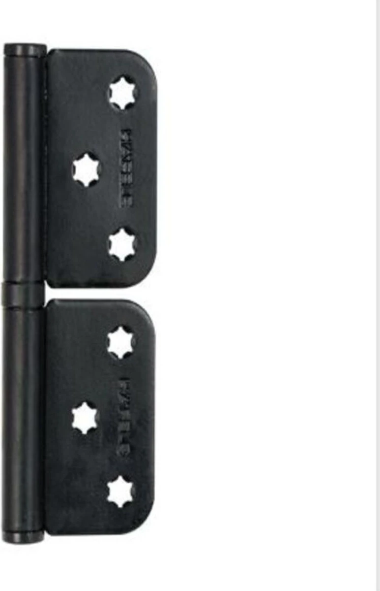 Yönsüz Çelik Siyah Kapı Menteşe 2,5mm, Dayanıklı ve Şık Tasarım