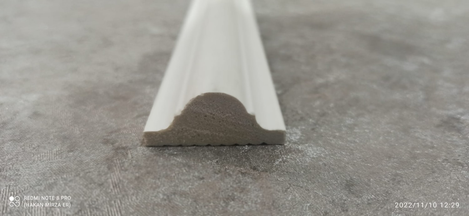 Boyanabilir Duvar Çıtası 4cm 5 Boy 12 Metre(1boy 240 cm DF-4018)