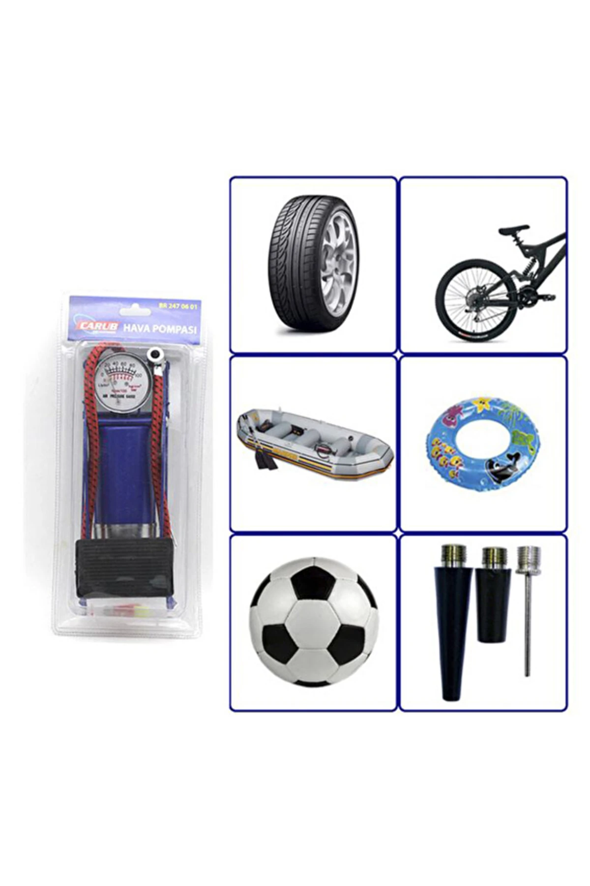 Carub Hava Pompası Ayaktan Vakumlu (3 ADET)