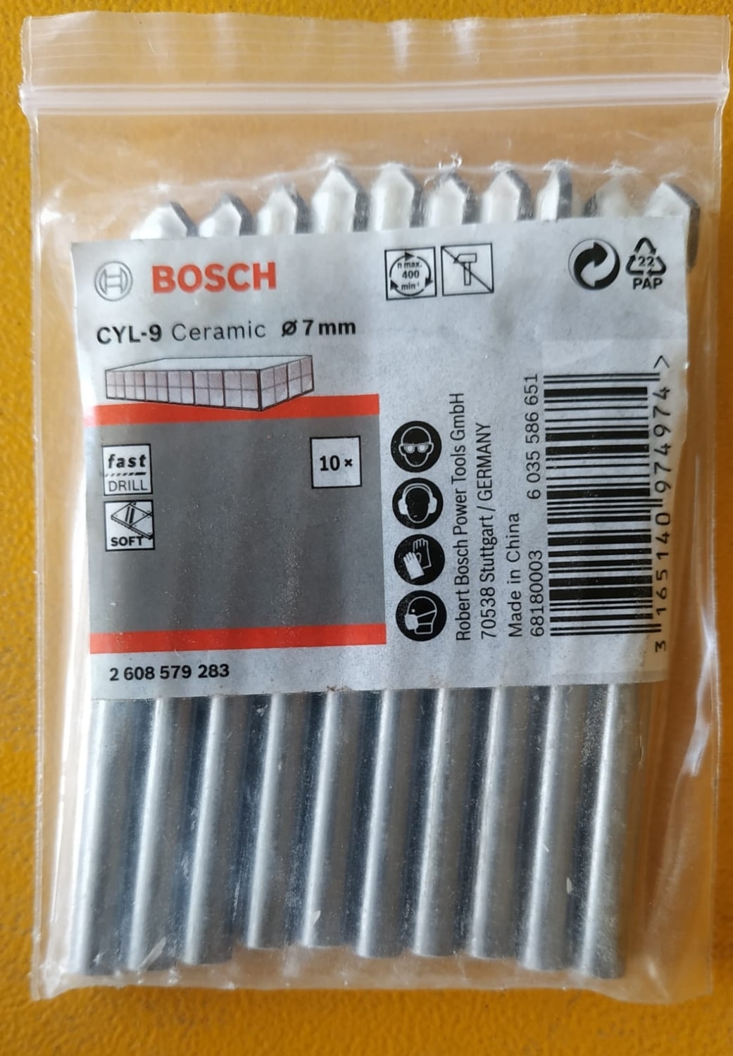 Cyl-9 Seramik Matkap Ucu 7*80 mm 10'lu