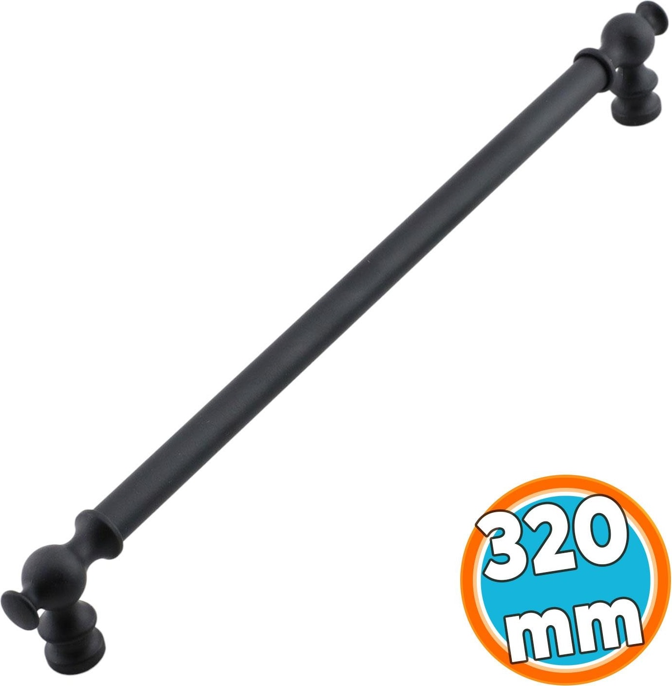 Mobilya Mutfak Metal Dolabı Çekmece Dolap Kapak Kulpları Kulbu Kulpu 32 cm-320 mm Siyah Kulp