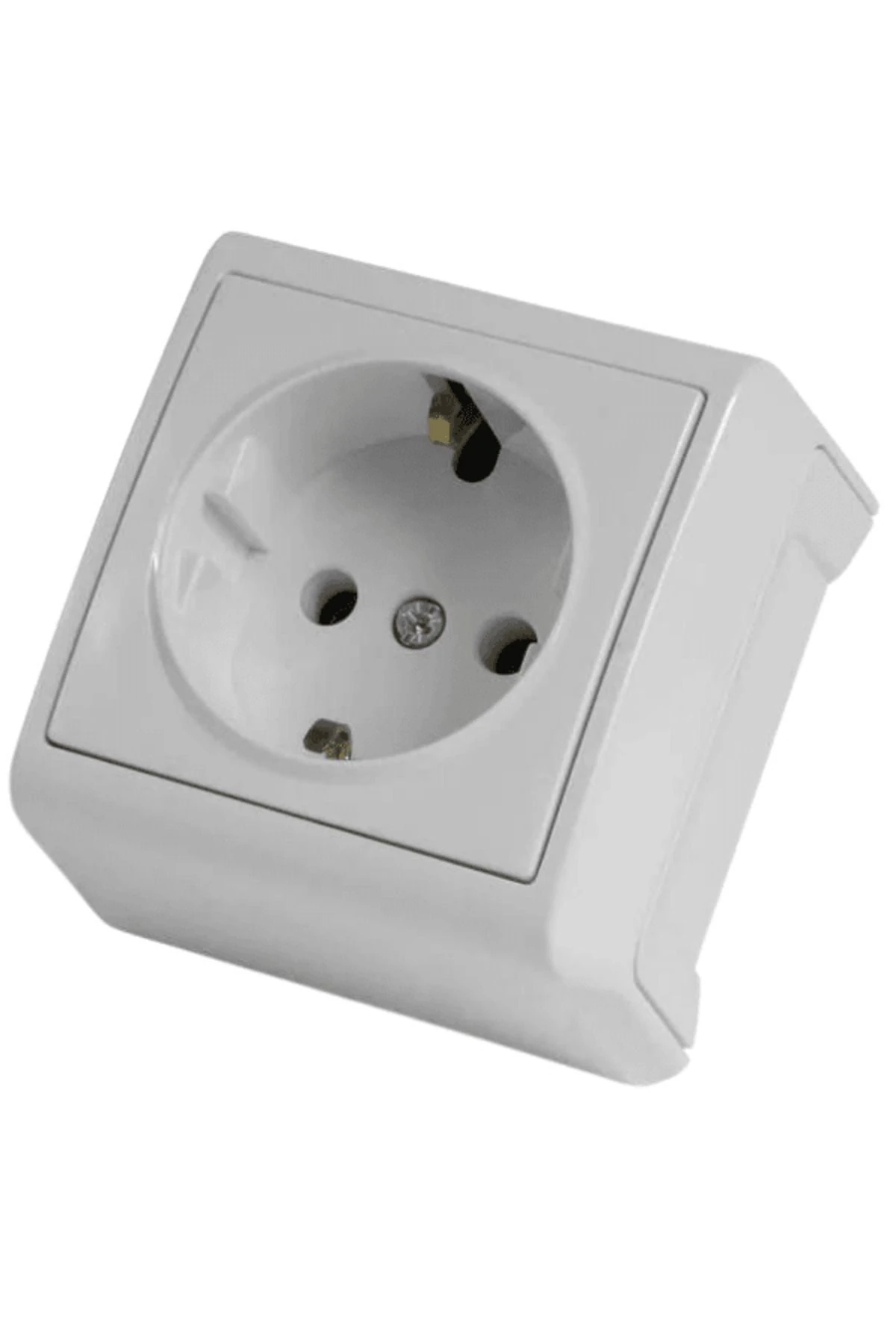 Viko Vera Sıva Üstü Topraklı Priz Beyaz (Çerçeveli) 90681008 (2 Adet)