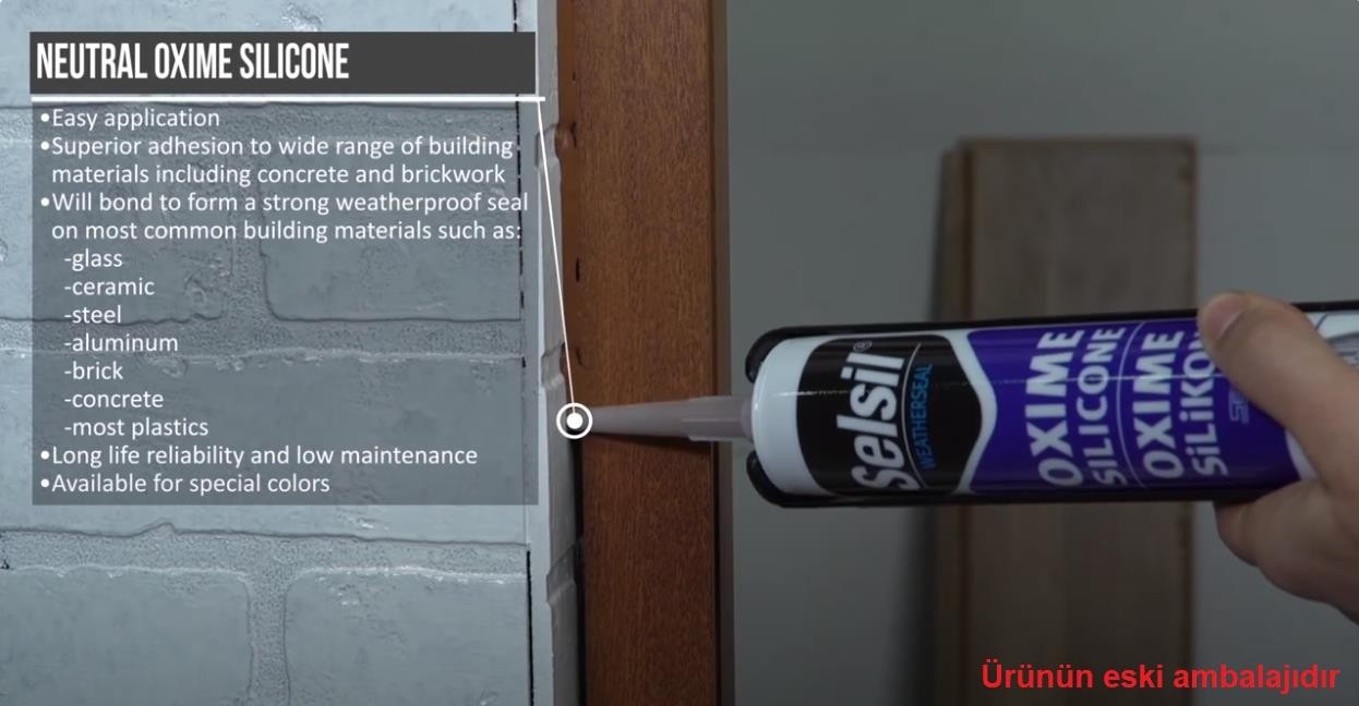 Dış Cephe Nötr Silikon Antrasit Gri 300 ml - 1 Adet
