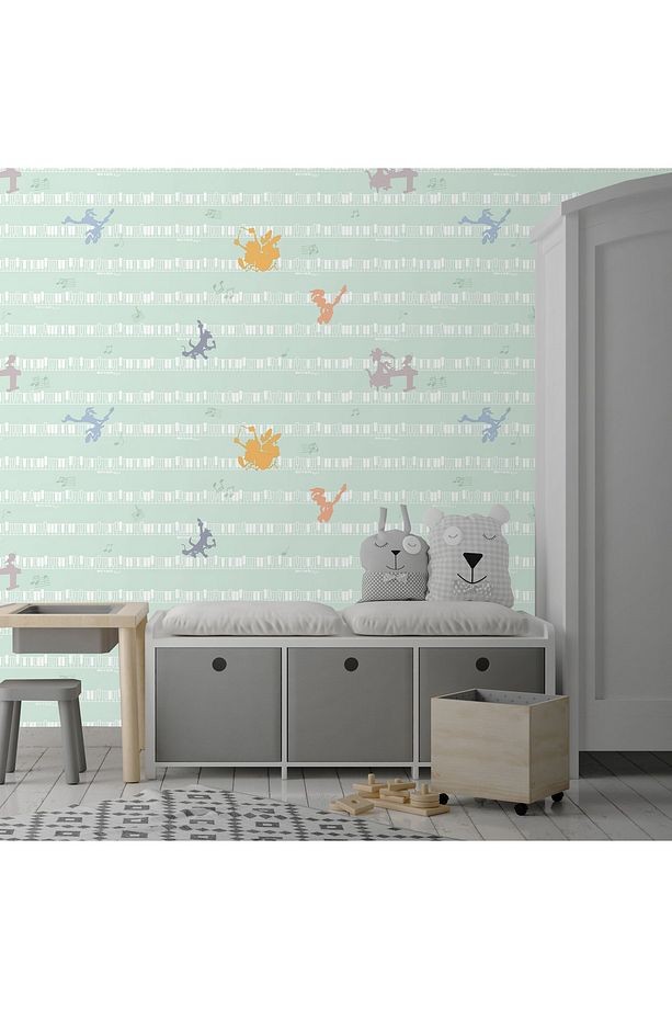 Genç Çocuk Desenli Duvar Kağıdı Adakids 8937-2