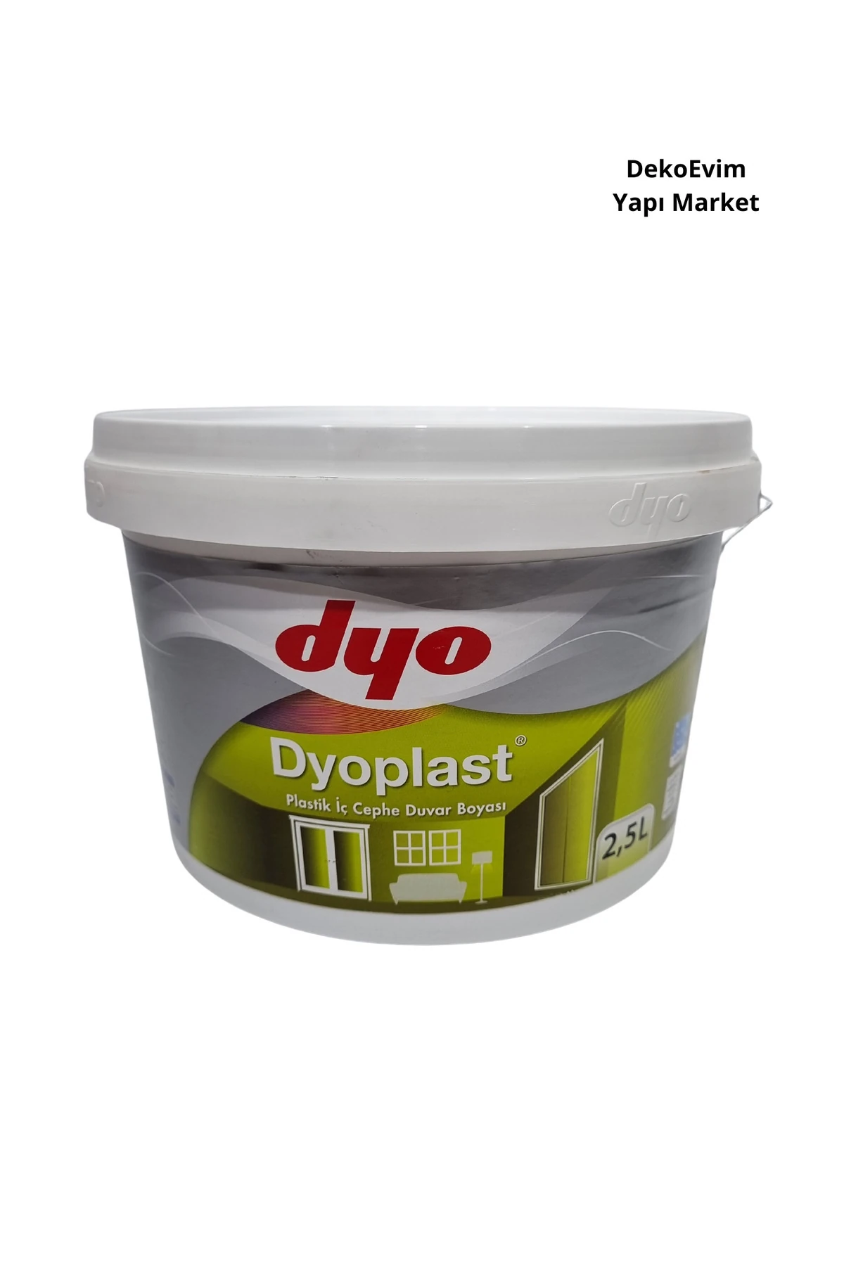 Dyo plast Plastik İç Cephe Duvar B. Buz Mavisi 2,5 Lt.