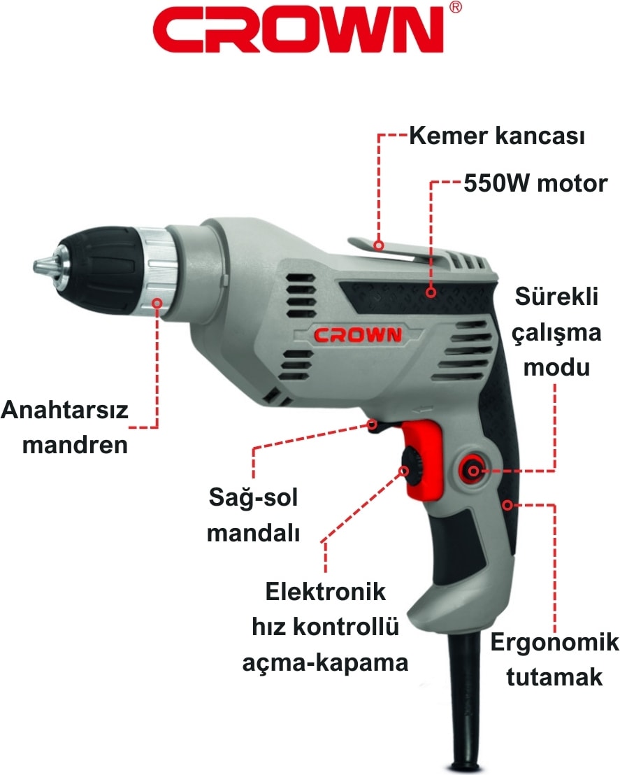 Güçlü Freze Makinası 2100W CT11001 | Bakır Sargılı Devir Ayarlı El Frezesi