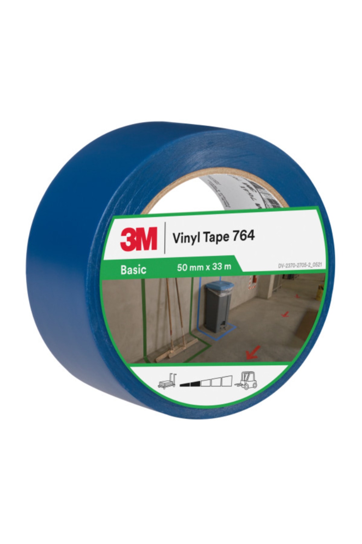 764ı Mavi Genel Amaçlı Vinil Bant 50 Mm X 33 Mt