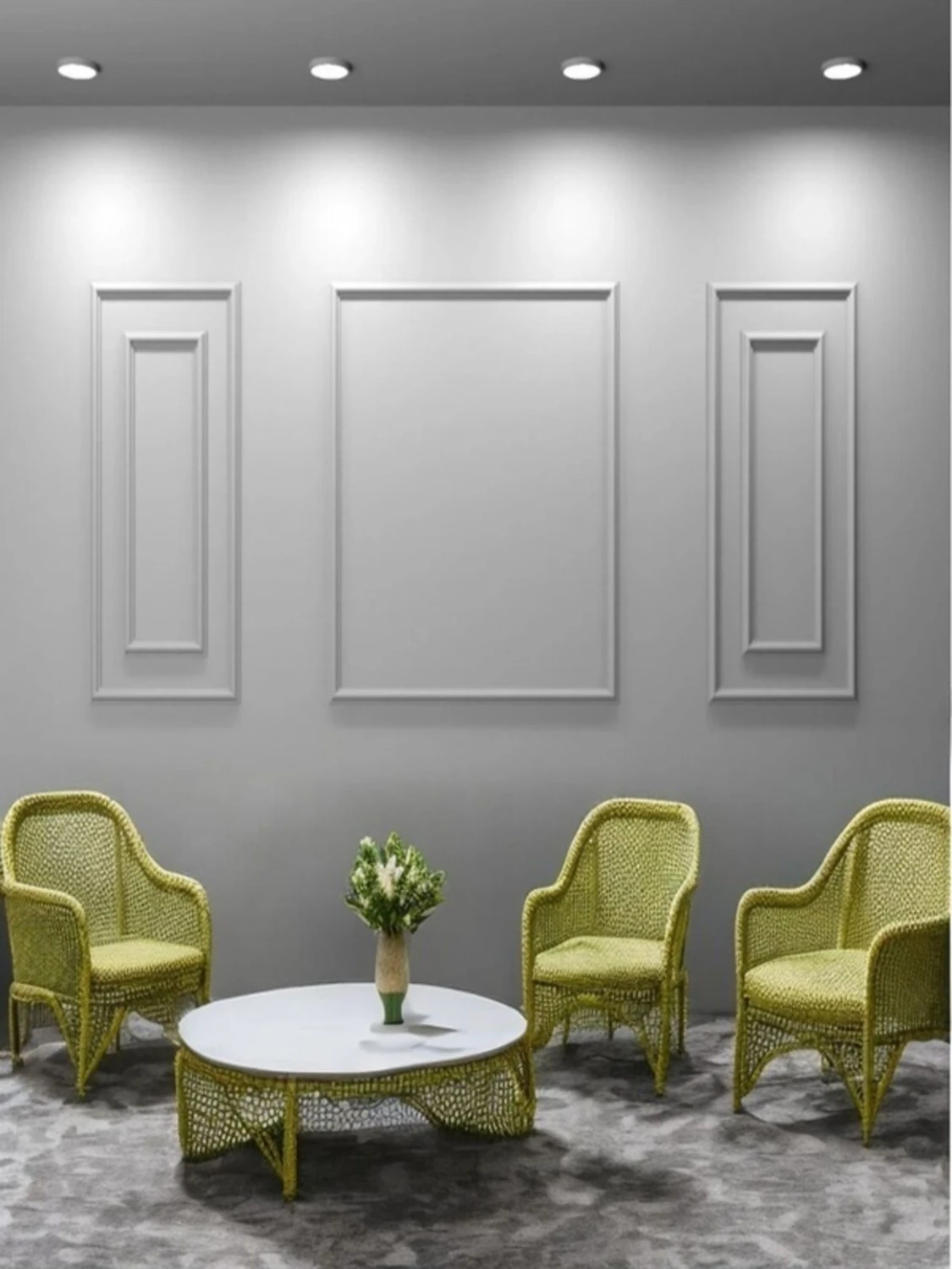 Dekoratif Boyanabilir Poliüretan Duvar Çıtası ( 1 Adet Uzunluk :240 cm En :2.5 Cm)- (Duvar Süsleri)