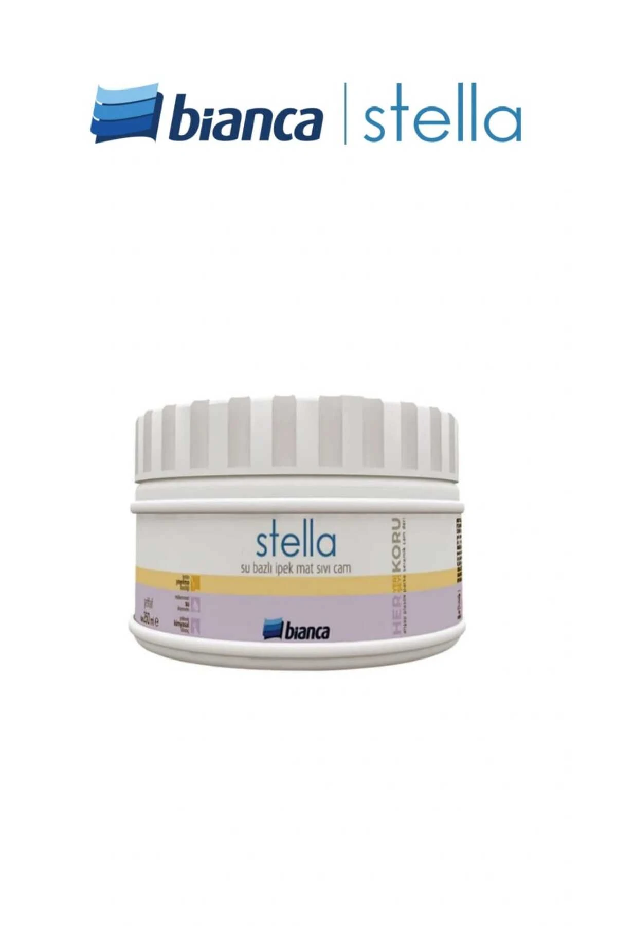STELLA Su Bazlı Sıvı Cam 250ml - İpek Mat