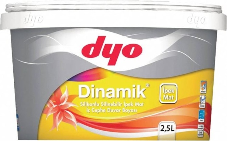 Dinamik Silikonlu Ipek Mat Iç Cephe Boyası 2,5lt #tümrenkler#