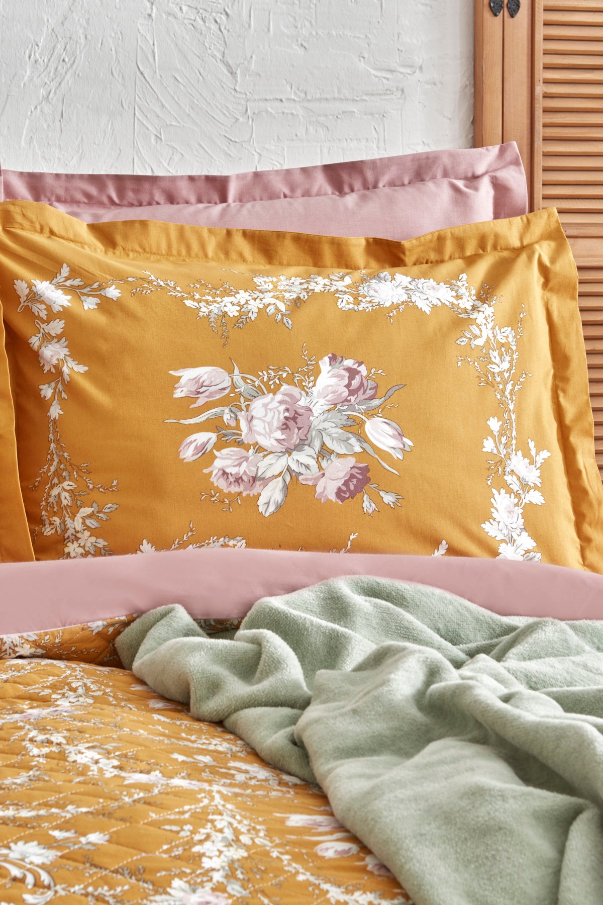 Petra Çift Kişilik Winter Set Battaniyeli Takım Yeşil
