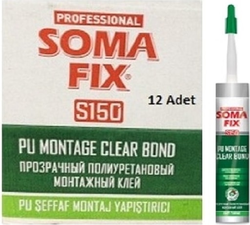310 ml Şeffaf Pu Montaj Şok Bond Yapıştırıcısı Dolap Toplama Clear U Bond Silikonu