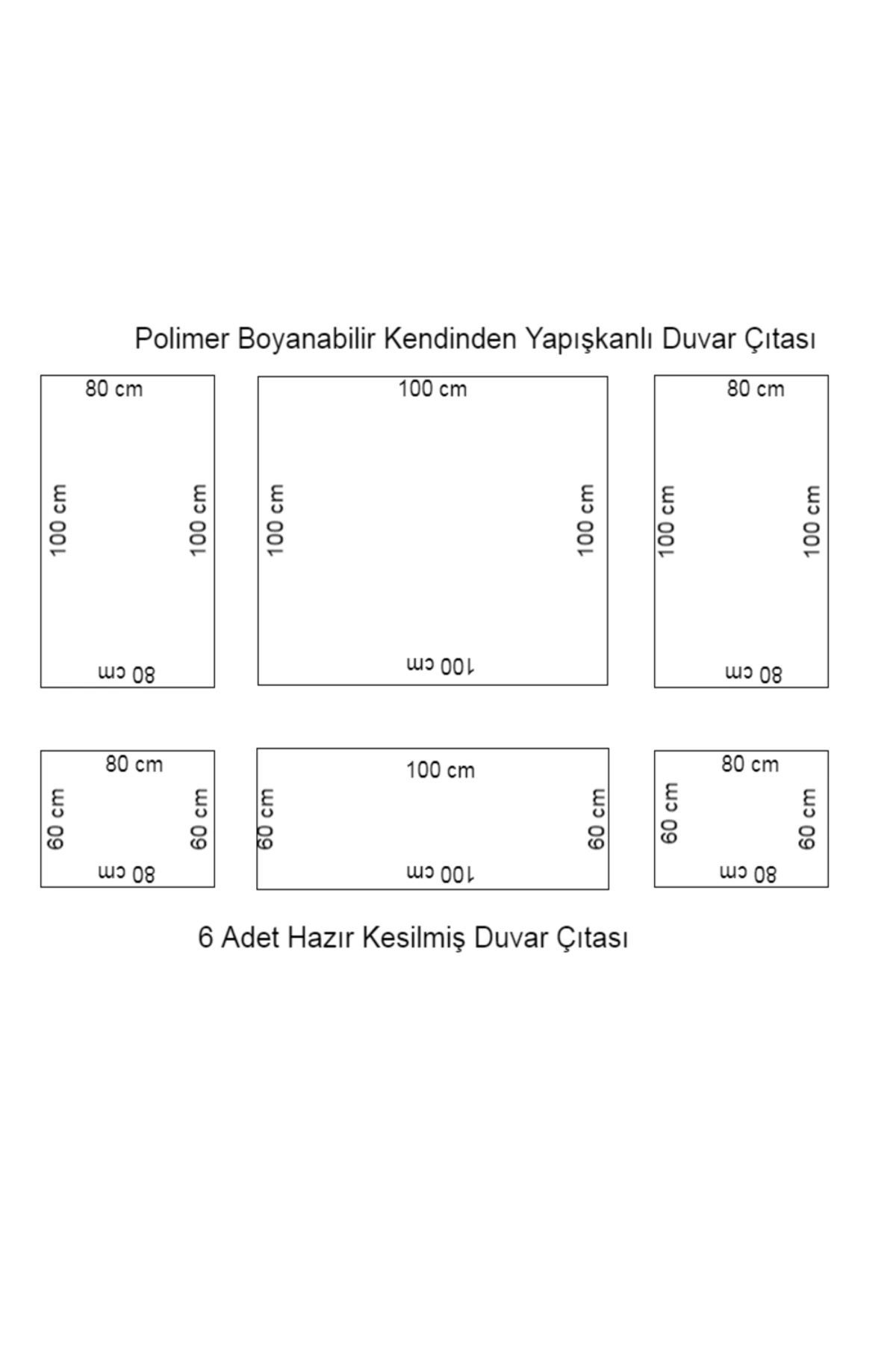 Dekoratif Boyanabilir Kendinden Yapışkanlı Çıta