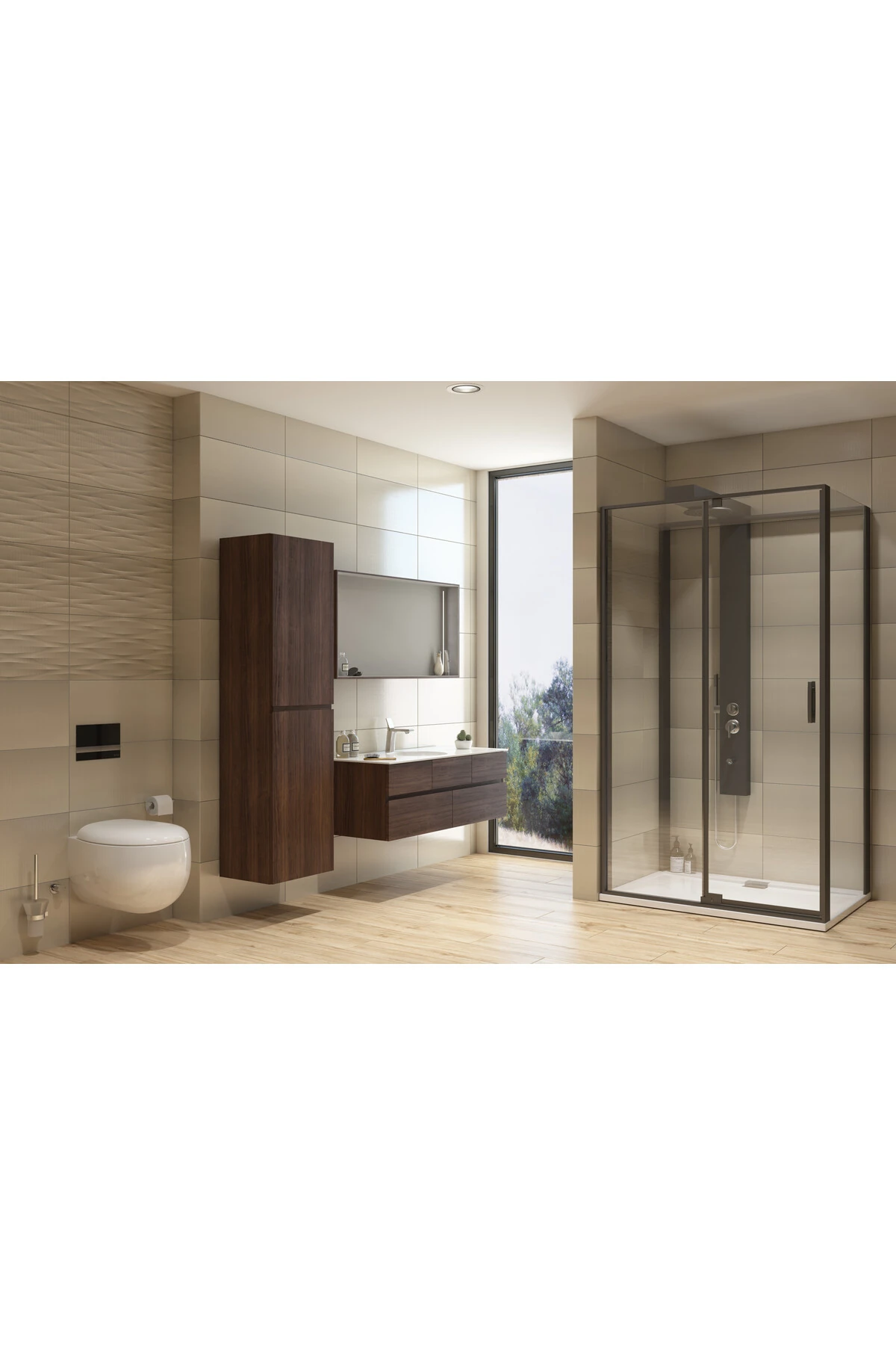 Memoria 5885B401-0559 Rim-ex Asma Klozet, Clean, 54 cm, Mat Beyaz