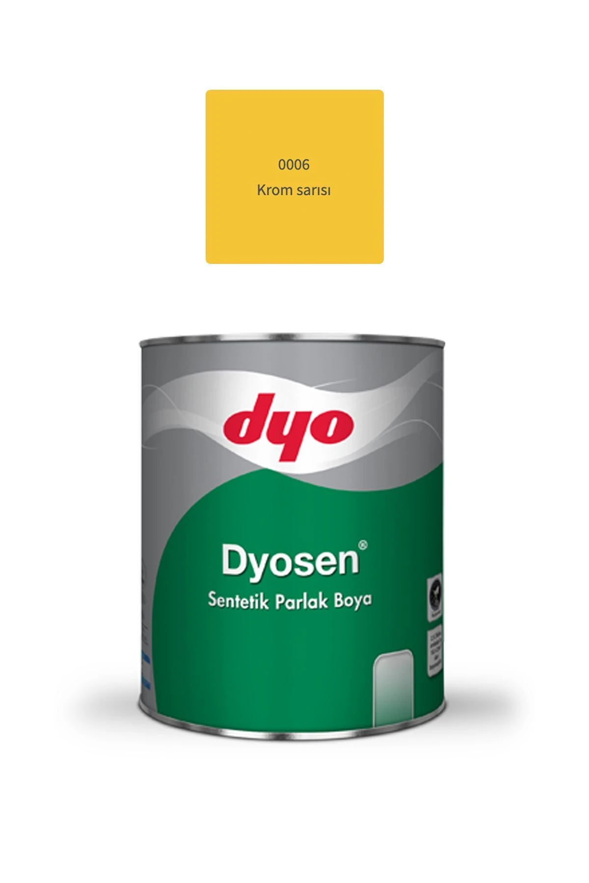 Dyo Sen Sentetik Yağlı Boya Parlak Krom Sarısı 2,5 Lt