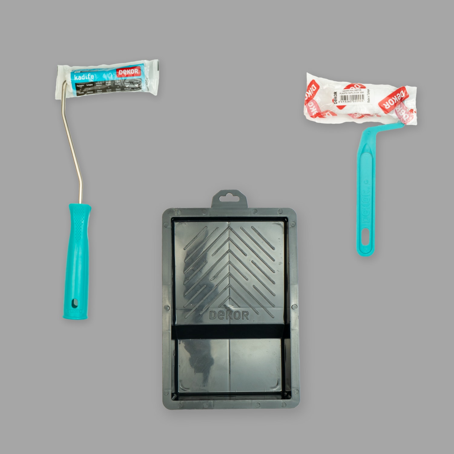 Kadife Rulo 10 cm +  Boya Kabı +  Kadife 5 cm Rulo