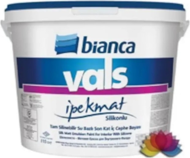Vals Ipek Mat Silikonlu İç Cephe Boyası 0,75 Litre Beyaz