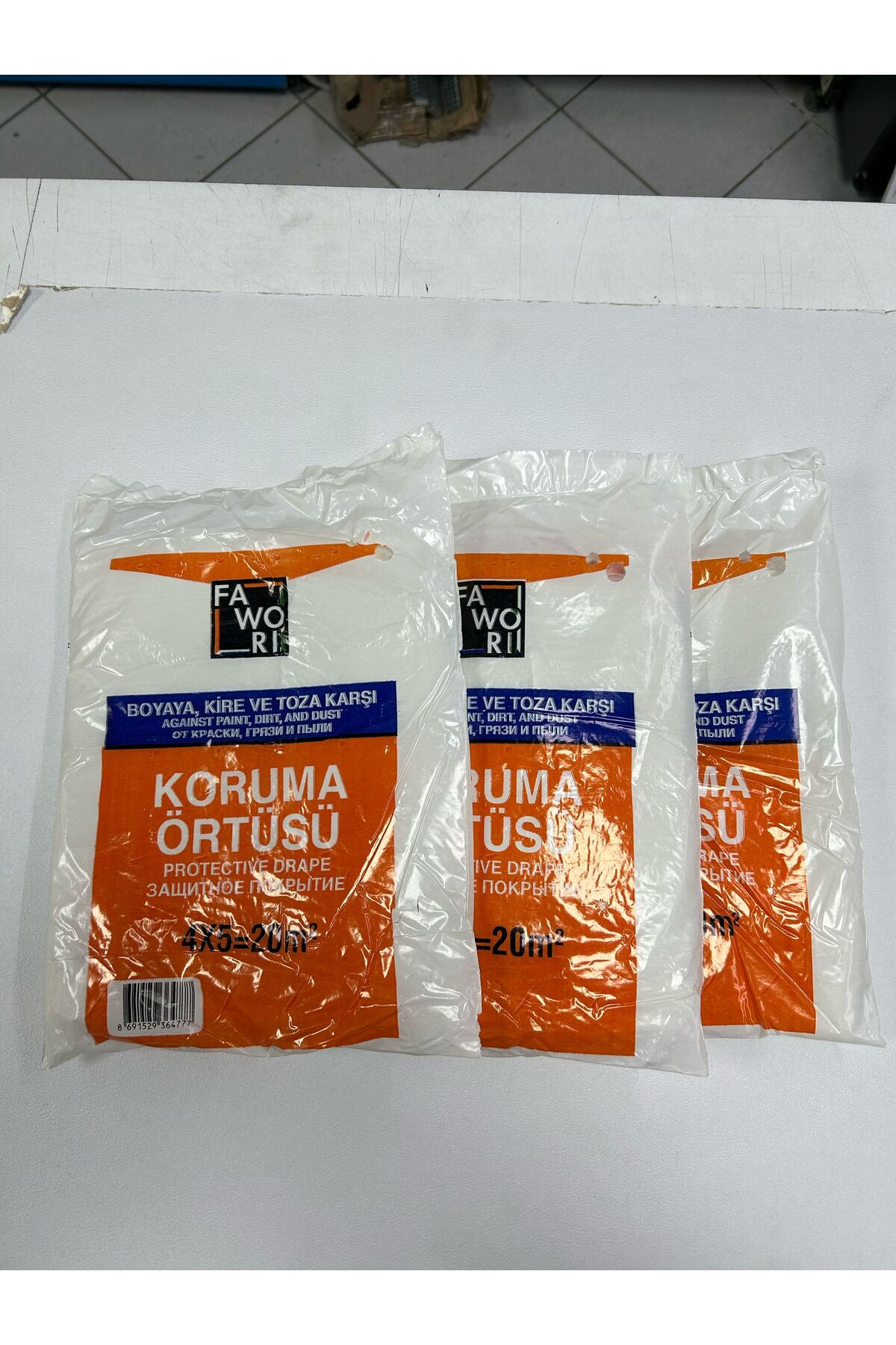 Boya Koruma Örtüsü 20 M2 3 Adet