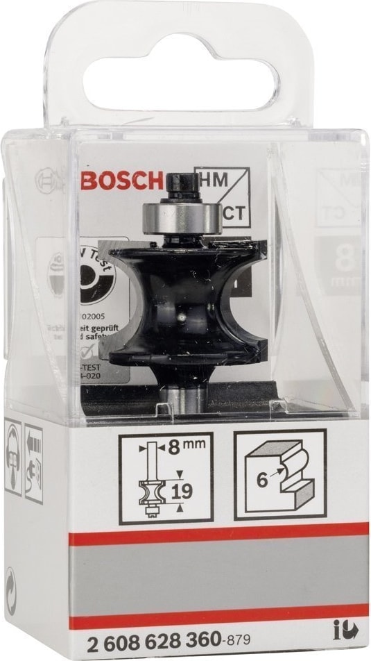 BOSCH Standard W Yarım Çubuk Freze 8*19*63 mm 2608628360