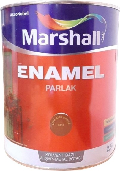 Enamel Parlak 6011 Açık Kahve 2,5 Lt