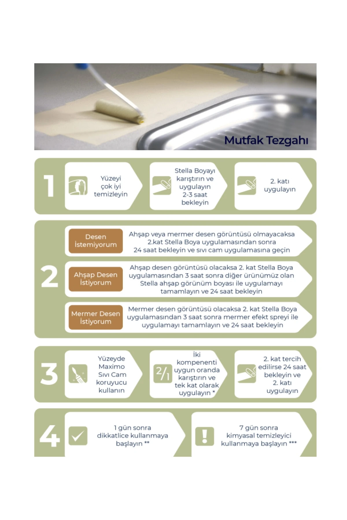 Stella Su Bazlı Saf Akrilik Boya 1 Lt Renk ( 1262 )