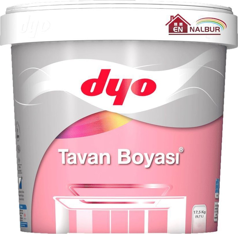 Akrilik Emülsiyon Tavan Boyası Beyaz 17,5 Kg Yüksek Kapatıcılık ve Kolay Uygulama