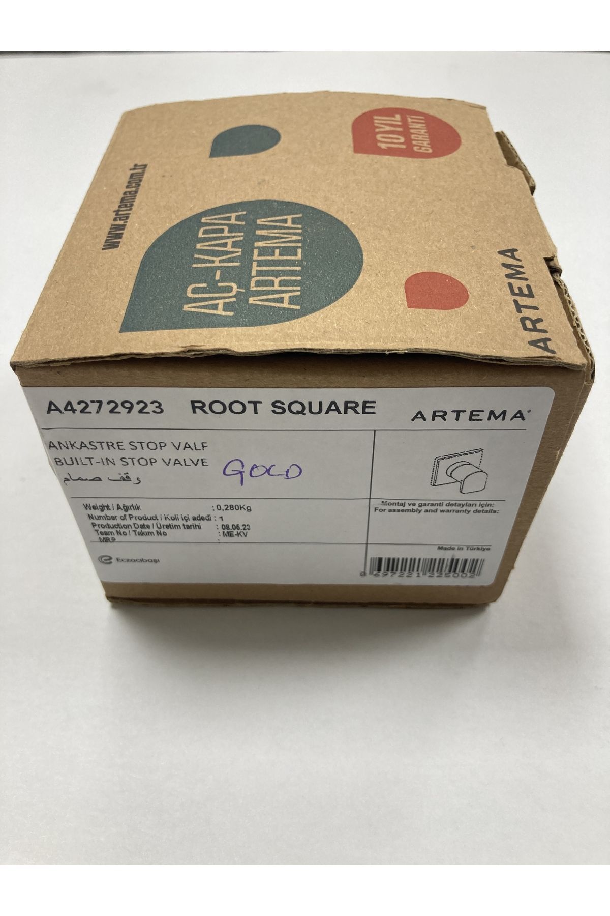 Loop R 7400680 Gold Kumanda Paneli & Artema Ankastre Stop Valf