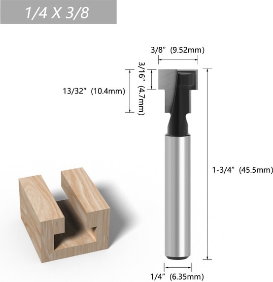05 1 Adet 6MM/6.35MM/8MM Shank T-Yuvası Anahtar Deliği Kesici Ahşap Yönlendirici Bit Karbür Kesici Ahşap Altıgen Cıvata T-Track Planya Freze Kesicisi (Yurt Dışından)