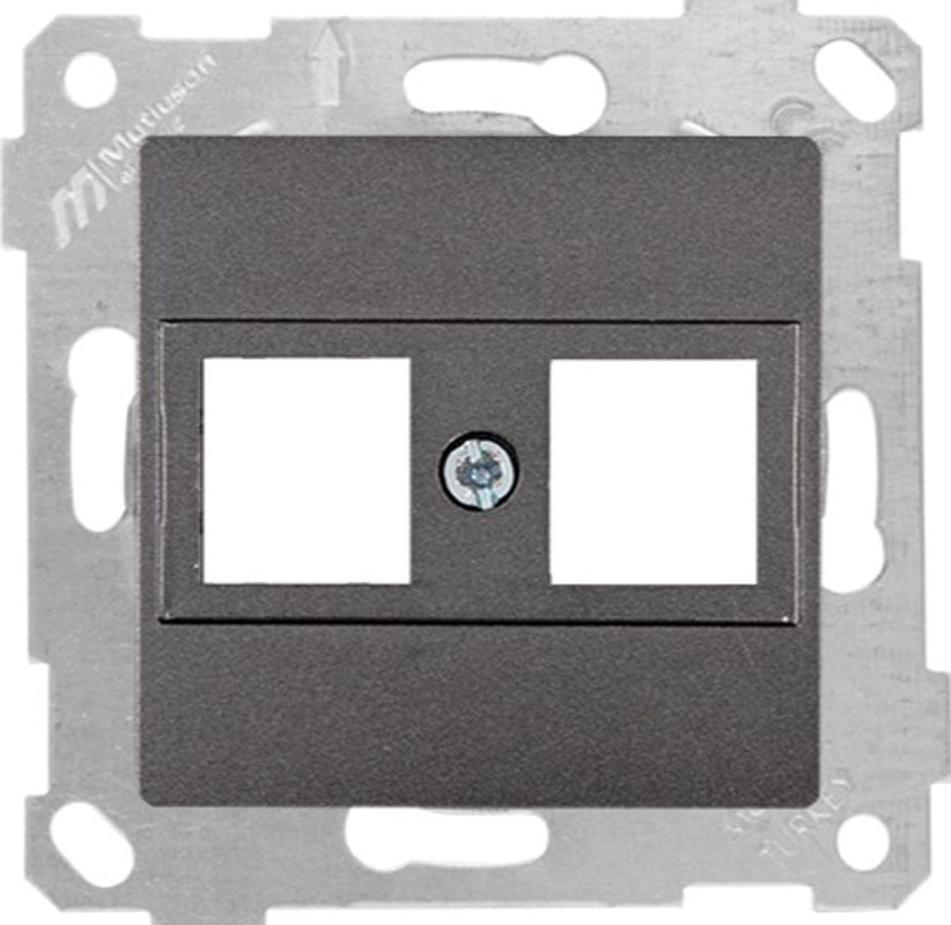 Rita Füme Mekanizma + Tuş Data Prizi 2XRJ45 (Konnektörsüz)