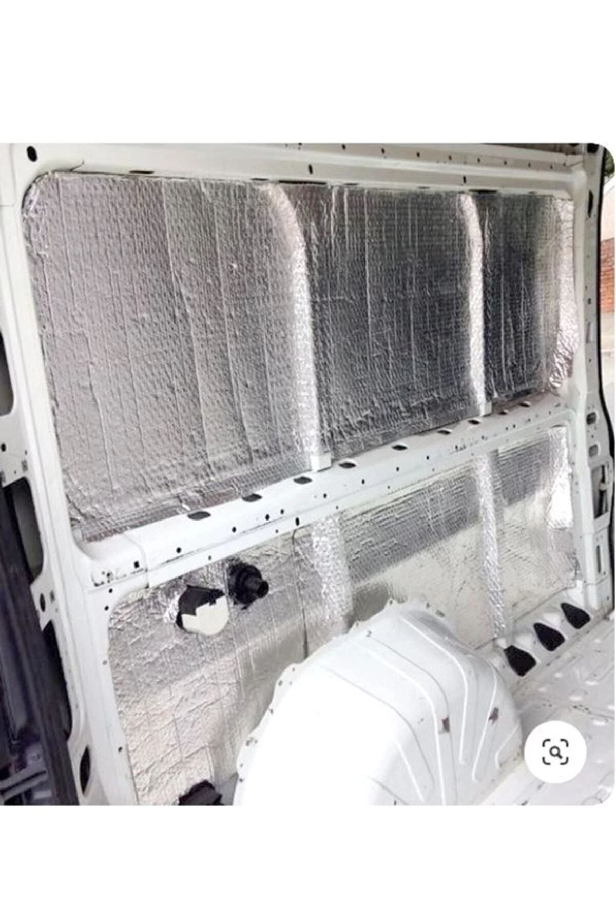 Kaput Altı Alüminyum Folyolu Yalıtım 120x100cm 6mm Yapışkanlı Karavan Oto Ses Yalıtım